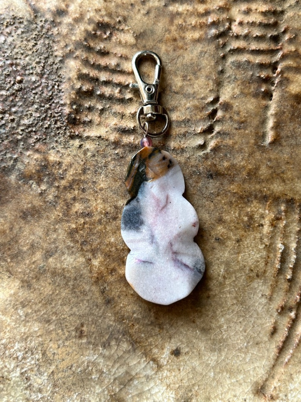 Handmade Agate Keychain